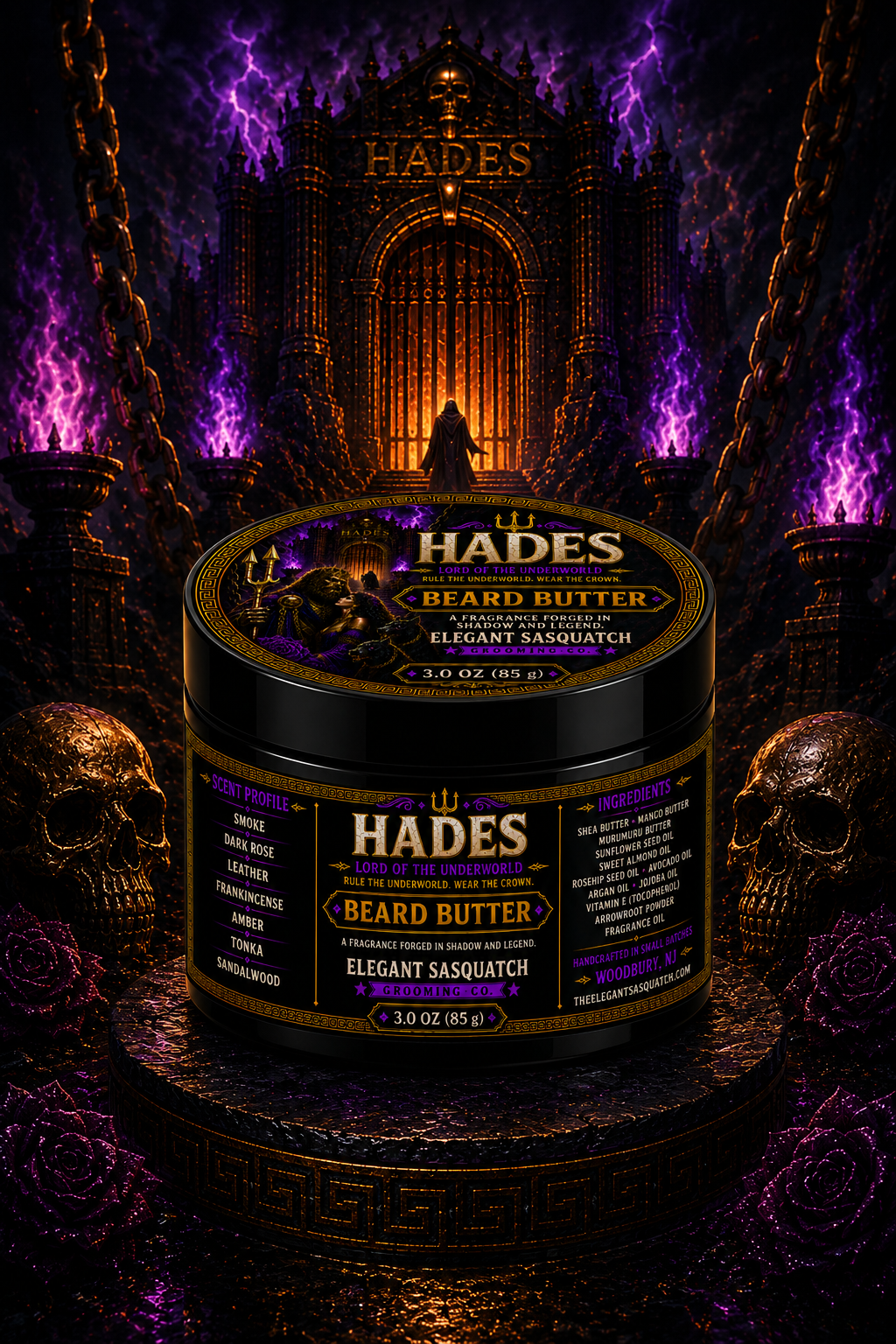Hades Beard and Body Poured Butter 3.0 Oz