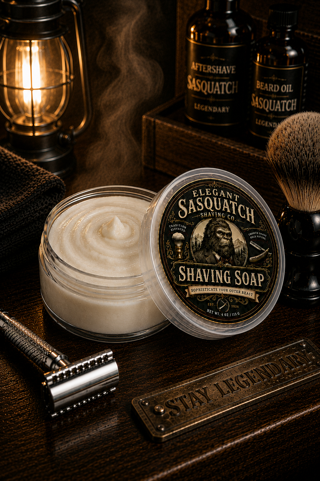 Elegant Sasquatch Shaving Soap