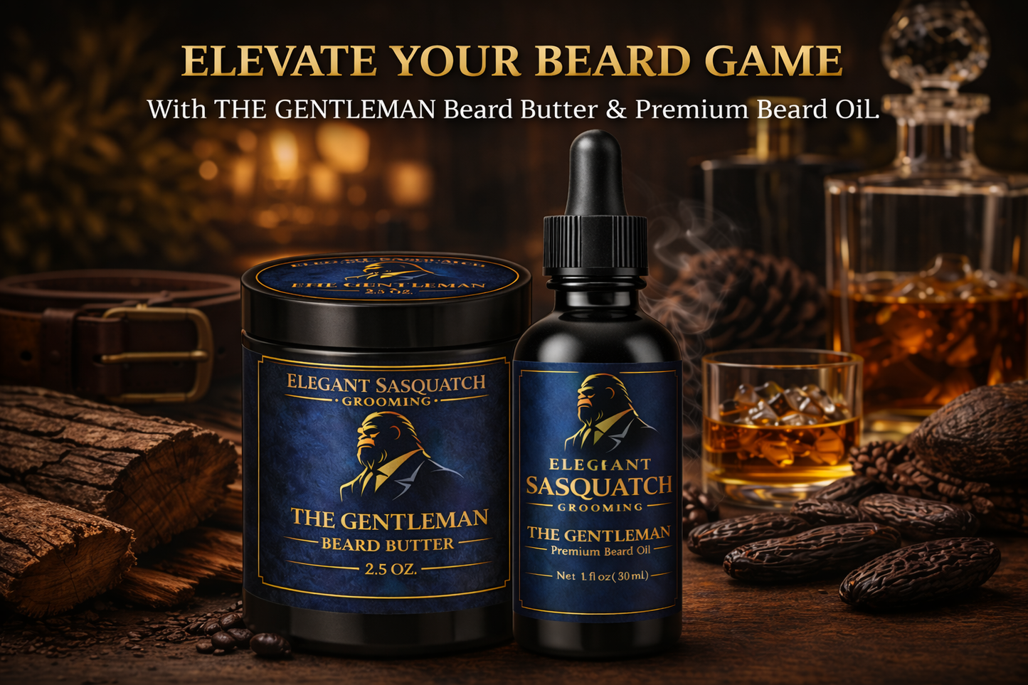 The Gentleman Beard Butter & Beard Oil Duo