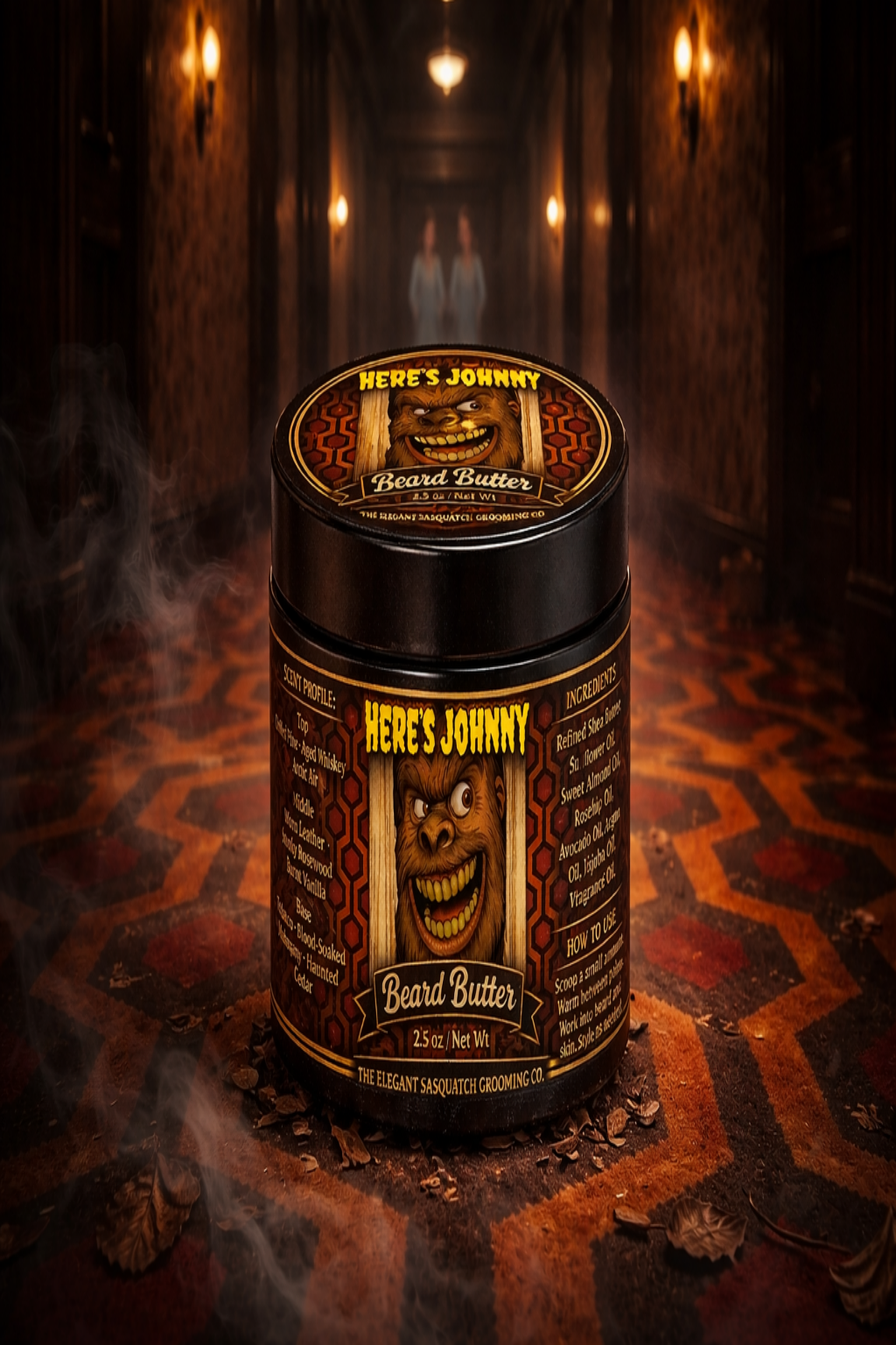 HERE’S JOHNNY Beard Butter | Haunted Smoky Beard Butter for Men | 2.5 oz