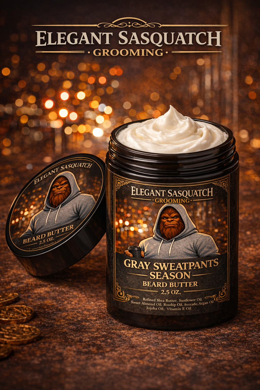 Gray Sweatpants Season – Whipped Beard Butter (2.5 oz)