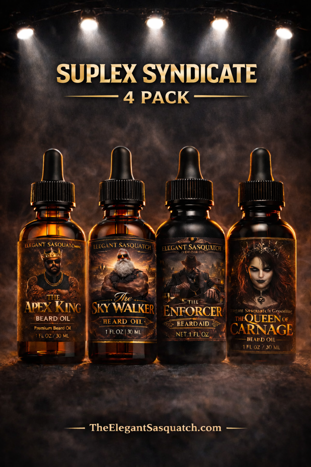 Suplex Syndicate 4 Pack Beard oil