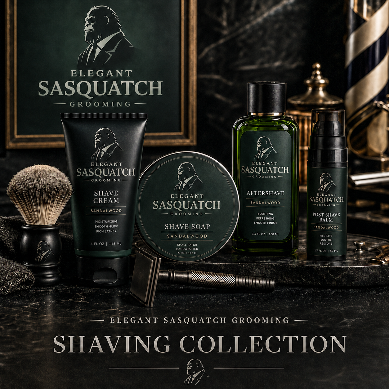 Elegant Sasquatch Shaving