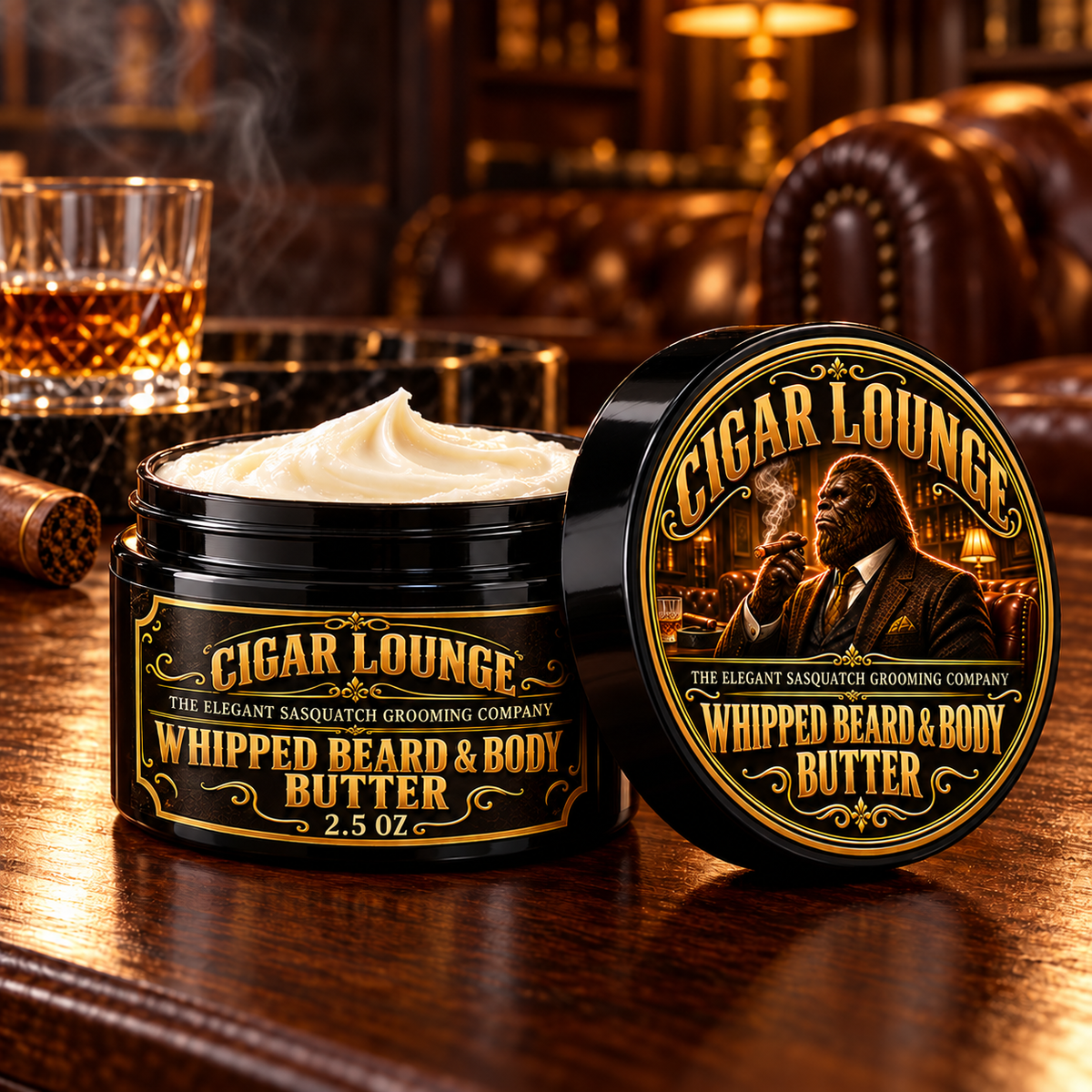 Cigar Lounged Whipped Body and Beard Butter 2.5 oz