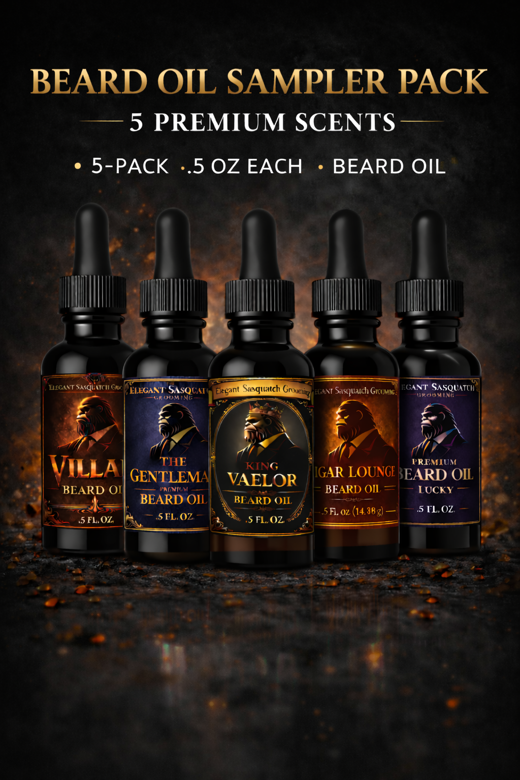 Beard Oil Discovery Set | 5 Signature Scents