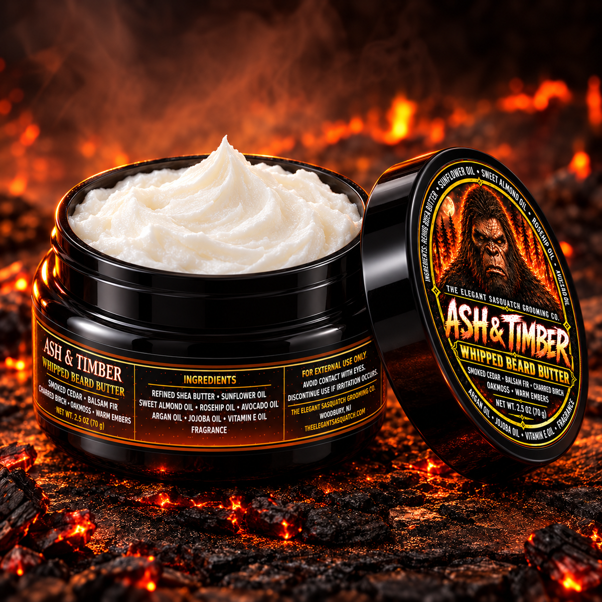Ash & Timber Whipped Beard Butter 2.5 oz