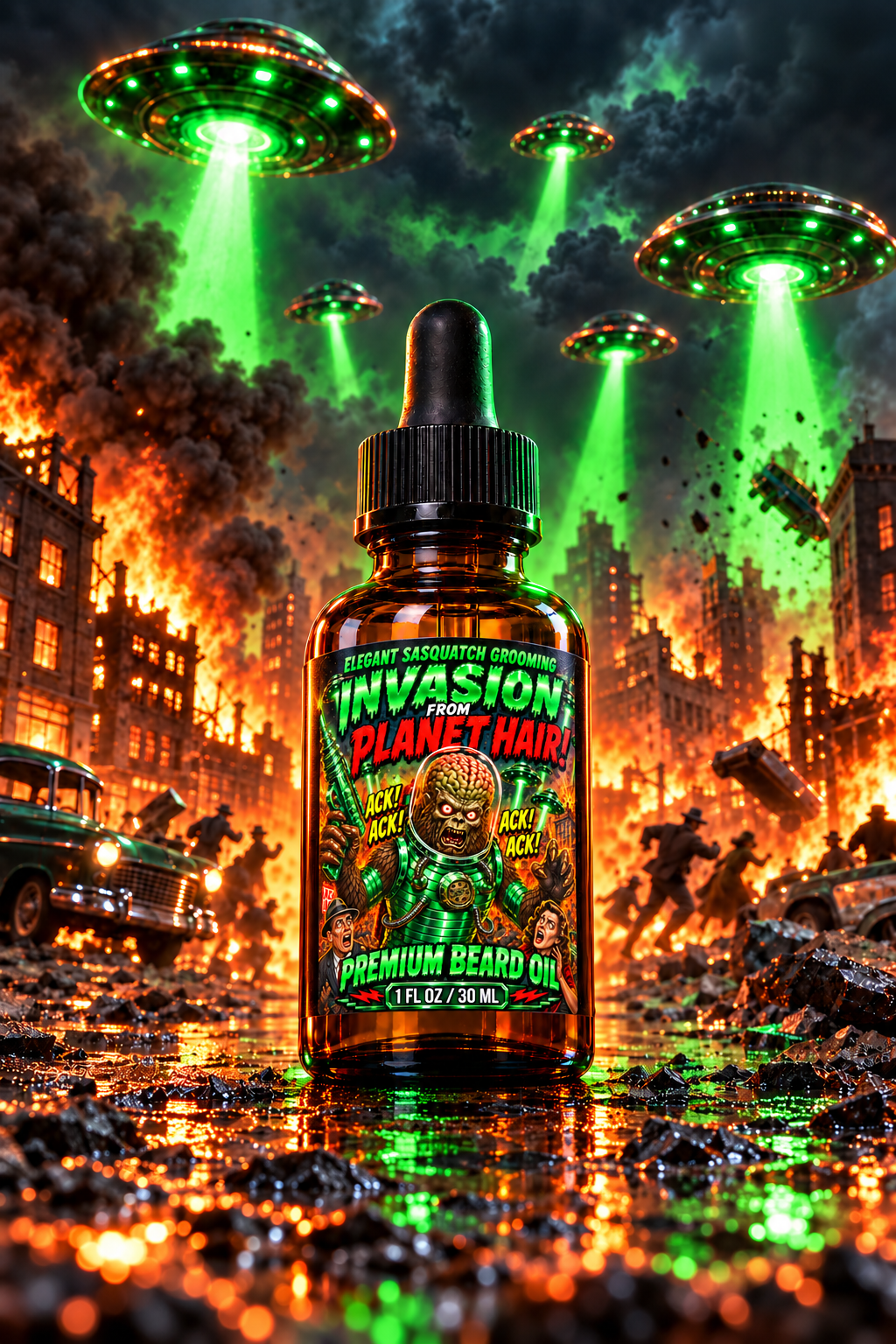 Invasion From Planet Hair Premium Beard Oil 1 Fl. Oz.